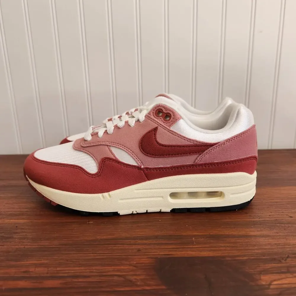Nike Women's Size 6.5Y/8W Air Max 1 pink/White/Cream - Picture 6 of 13